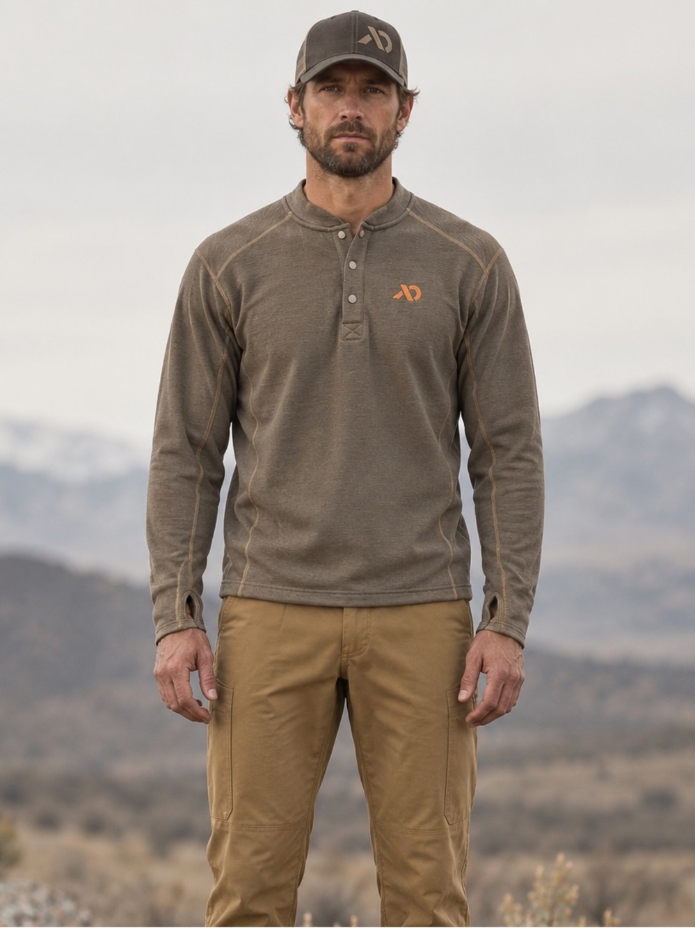First lite merino wool furnace 350 fleece Henley